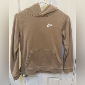 Nike Beige sportswear club fleece Hoodie